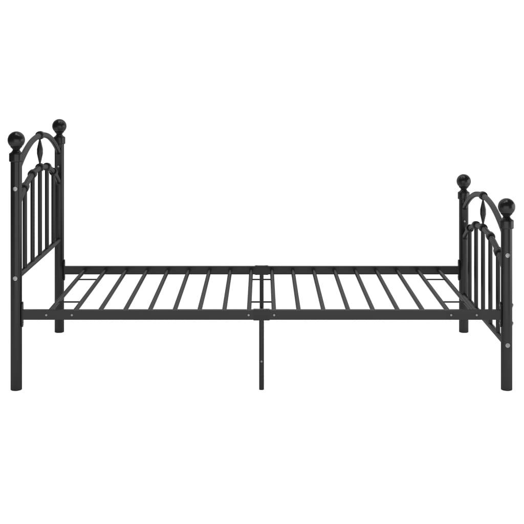 Bed Frame | Black | Powder-coated metal | 100x200 cm | Tough | Bed Frame
