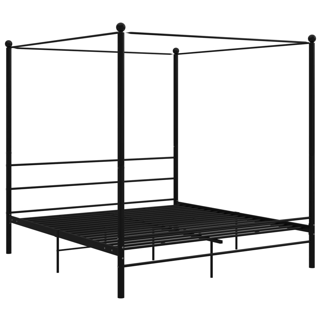 Bed Frame | Black | Powder-coated metal | Super King | Bed Frame