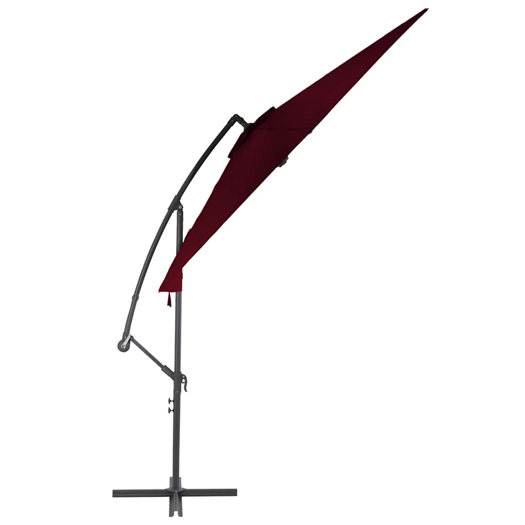 Cantilever Garden Parasol | Bordeaux Red | Polyester, Metal | Large