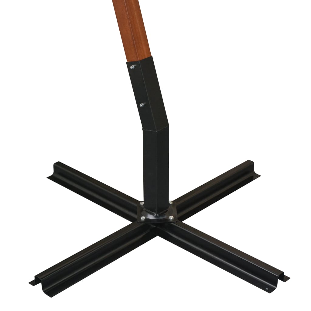 Hanging Garden Parasol with Pole Terracotta 3.5x2.9 m Solid Fir Wood