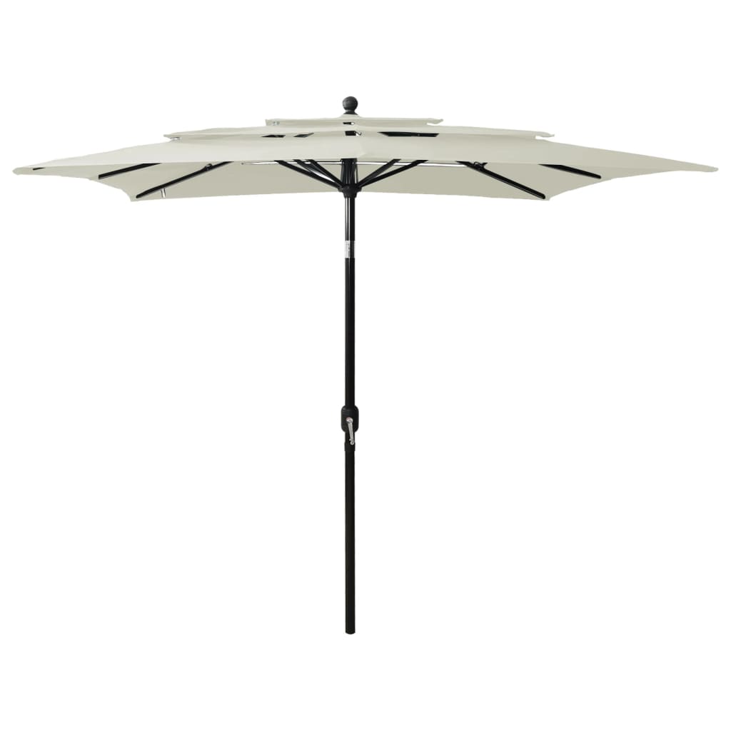 Parasol | Sand | Polyester | 2.5 m x 2.5 m | UV-resistant materials