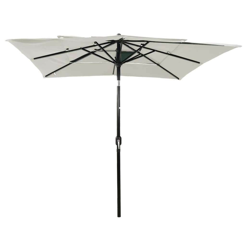 Parasol | Sand | Polyester | 2.5 m x 2.5 m | UV-resistant materials
