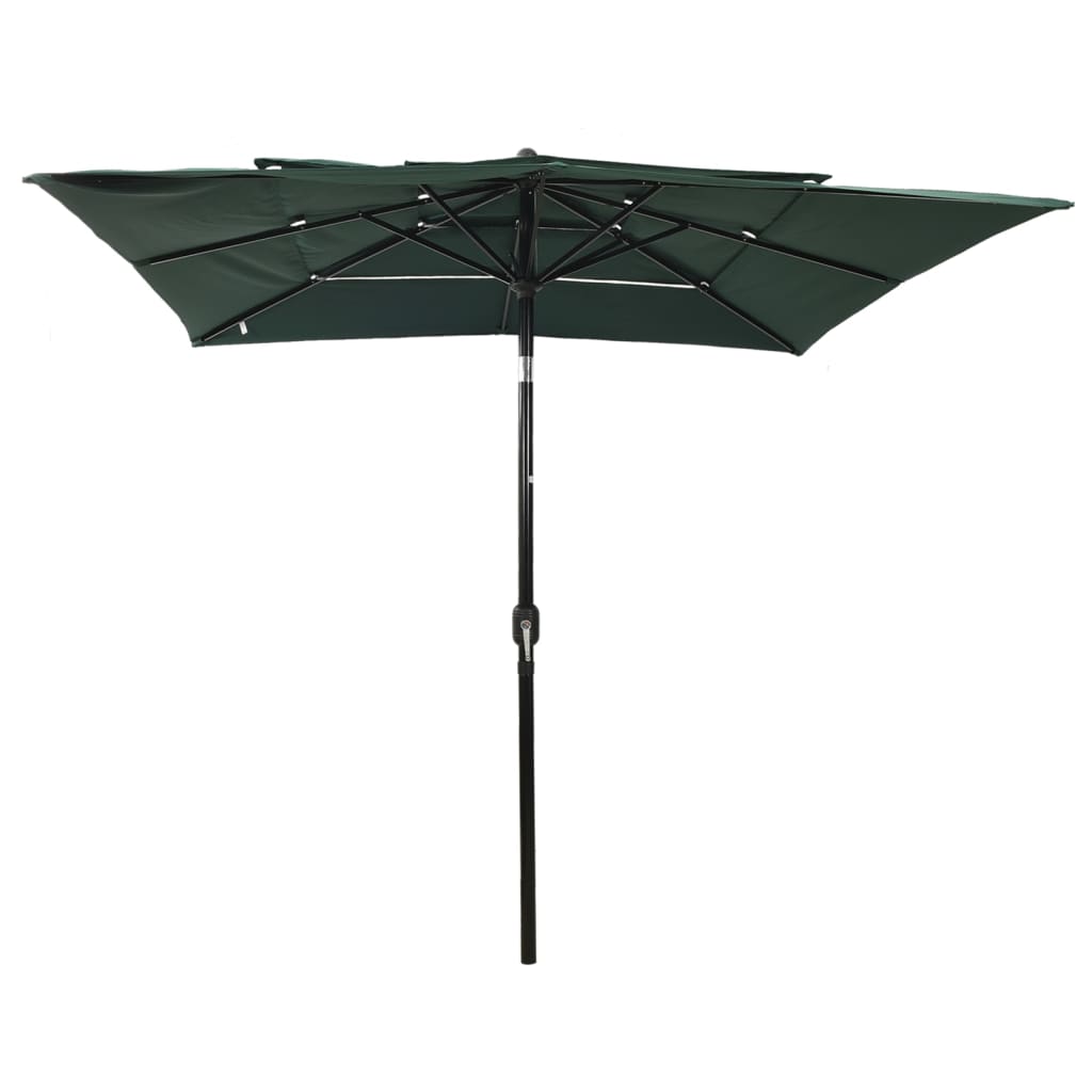 Parasol | Green | Polyester, Powder-Coated Aluminium | 2.5 x 2.5 m