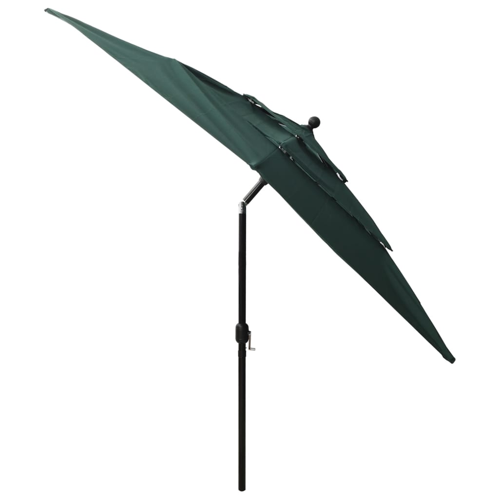 Parasol | Green | Polyester, Powder-Coated Aluminium | 2.5 x 2.5 m