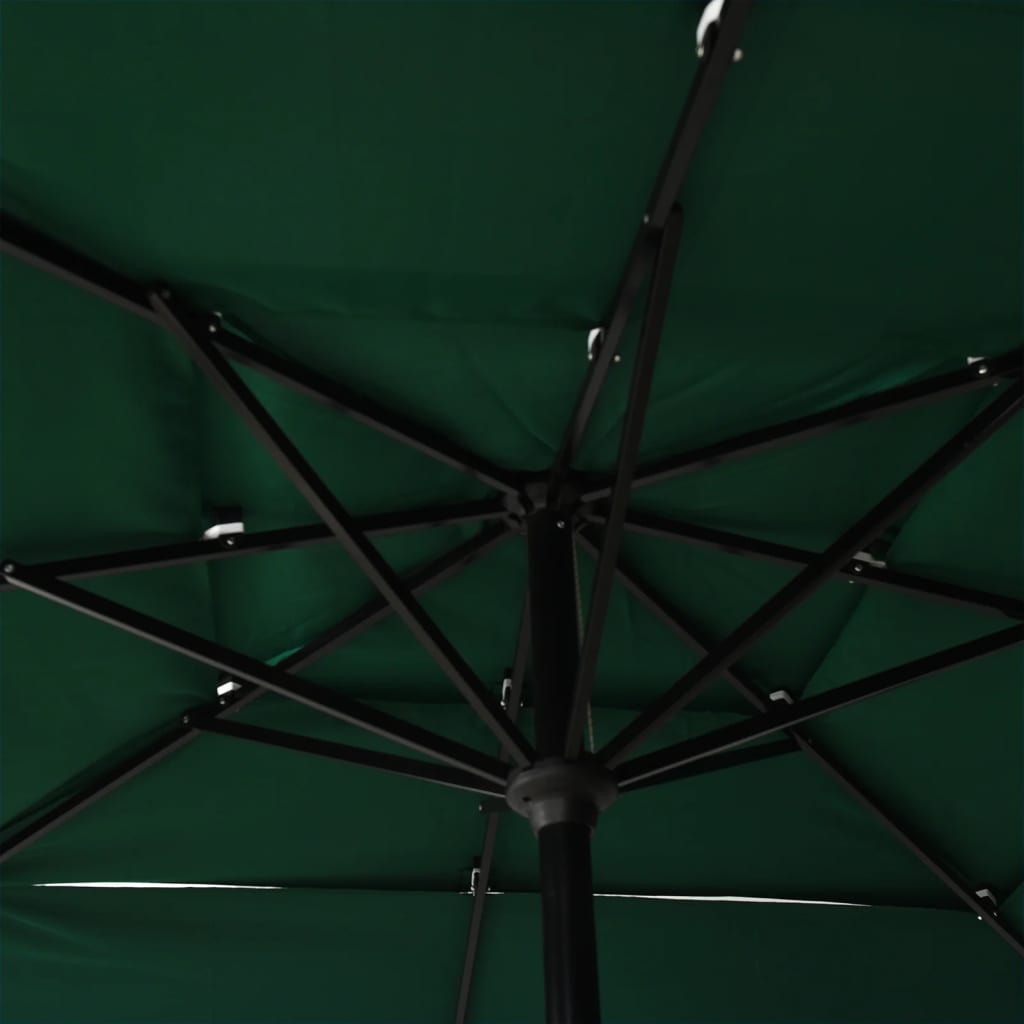 Parasol | Green | Polyester, Powder-Coated Aluminium | 2.5 x 2.5 m