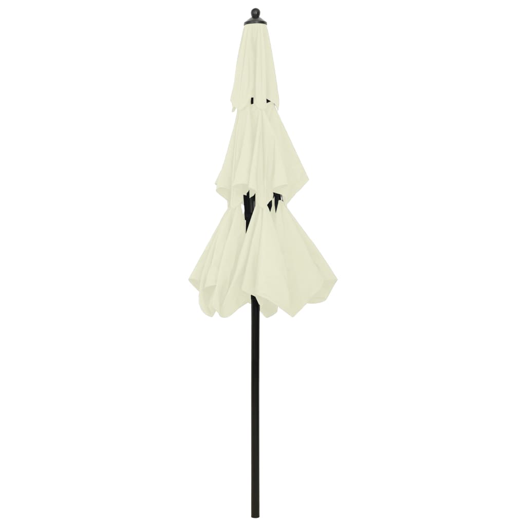 Parasol | Sand | Polyester, Powder-coated Aluminium | Medium | Foldable