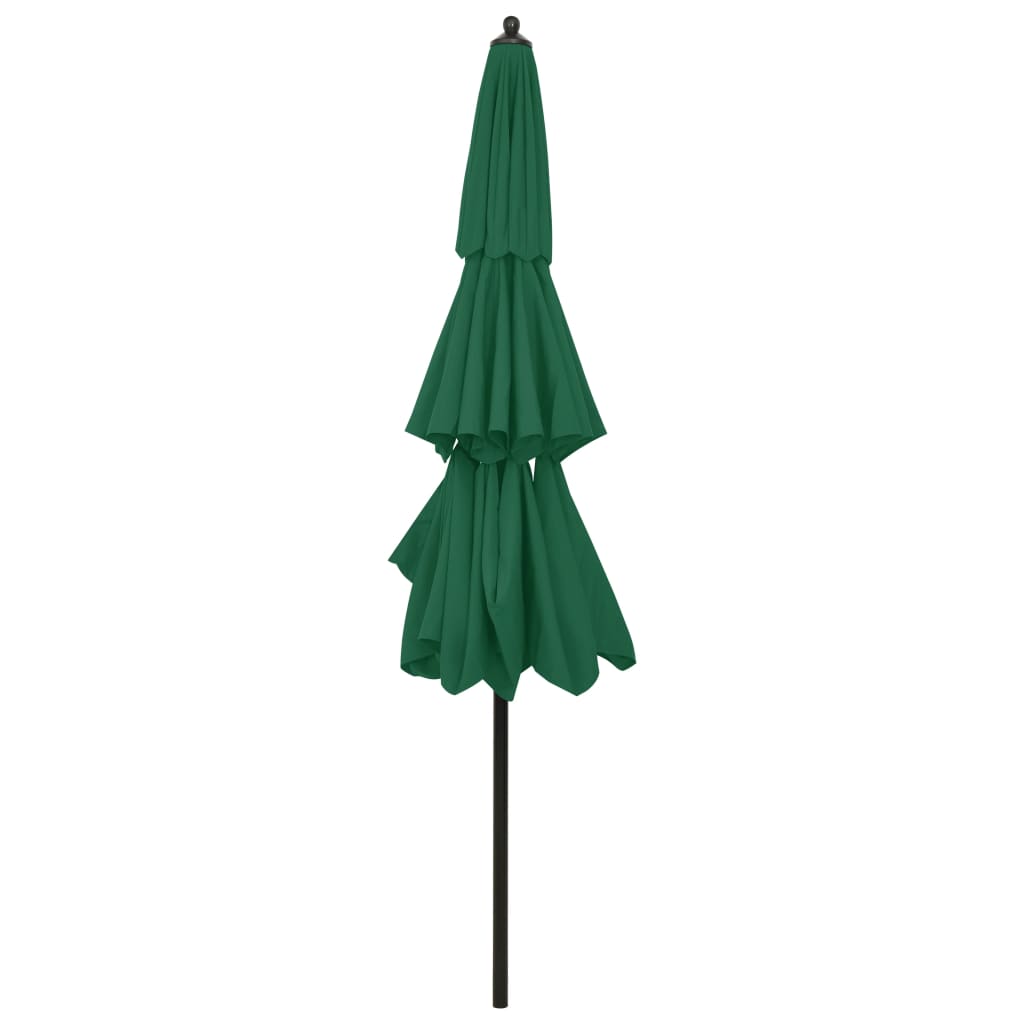 Parasol | Green | Polyester, powder-coated aluminium | 3m | Foldable