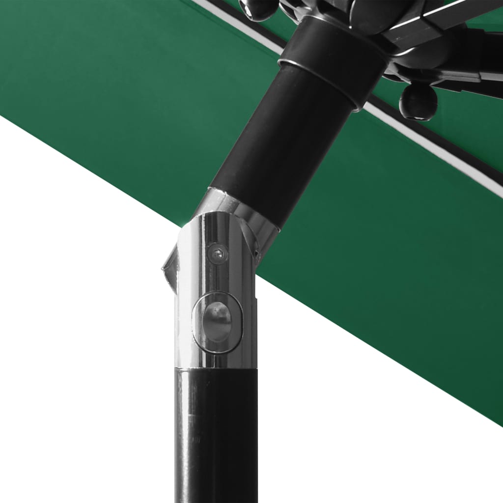 Parasol | Green | Polyester, powder-coated aluminium | 3m | Foldable
