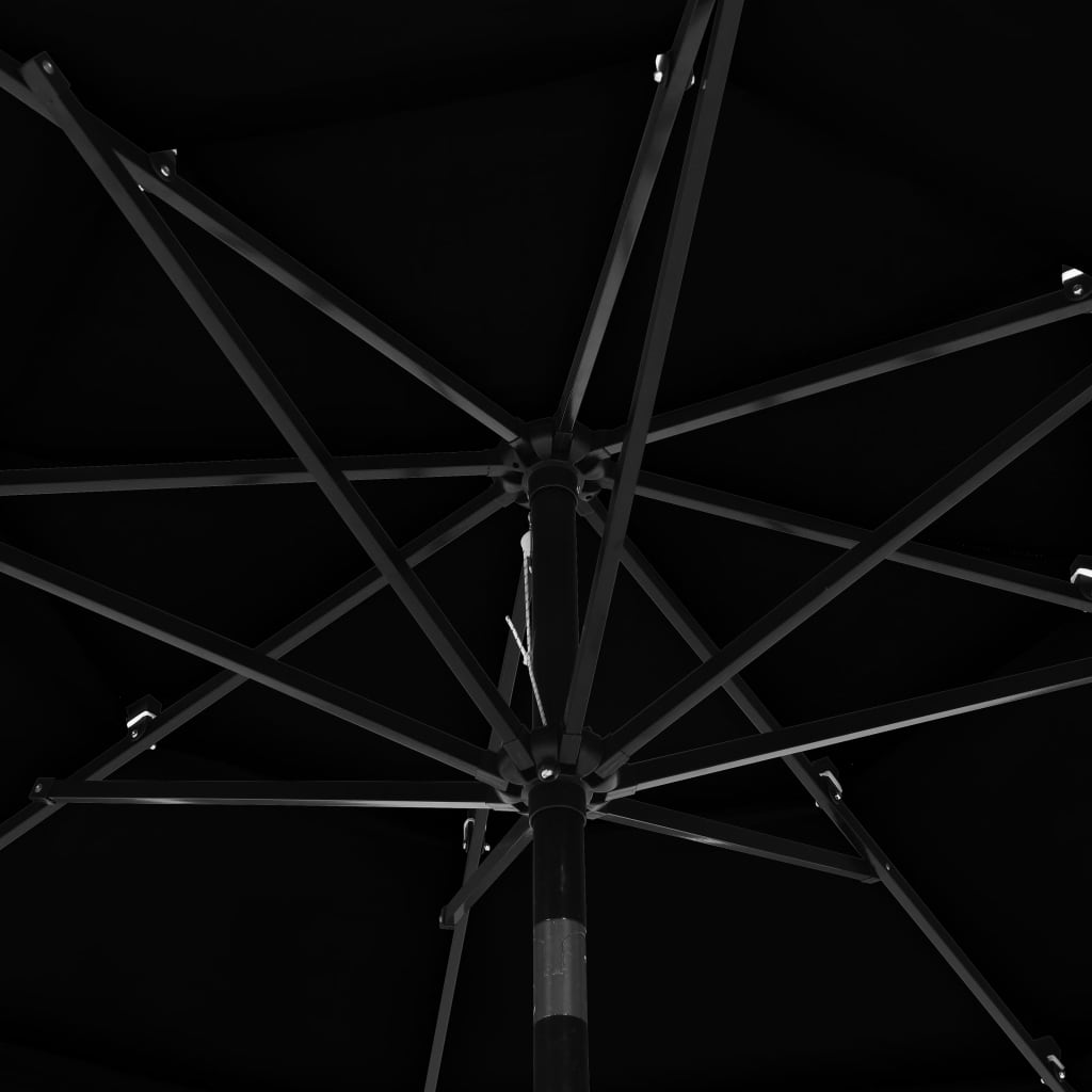 Parasol | Black | Polyester, powder-coated aluminium | 3 m canopy