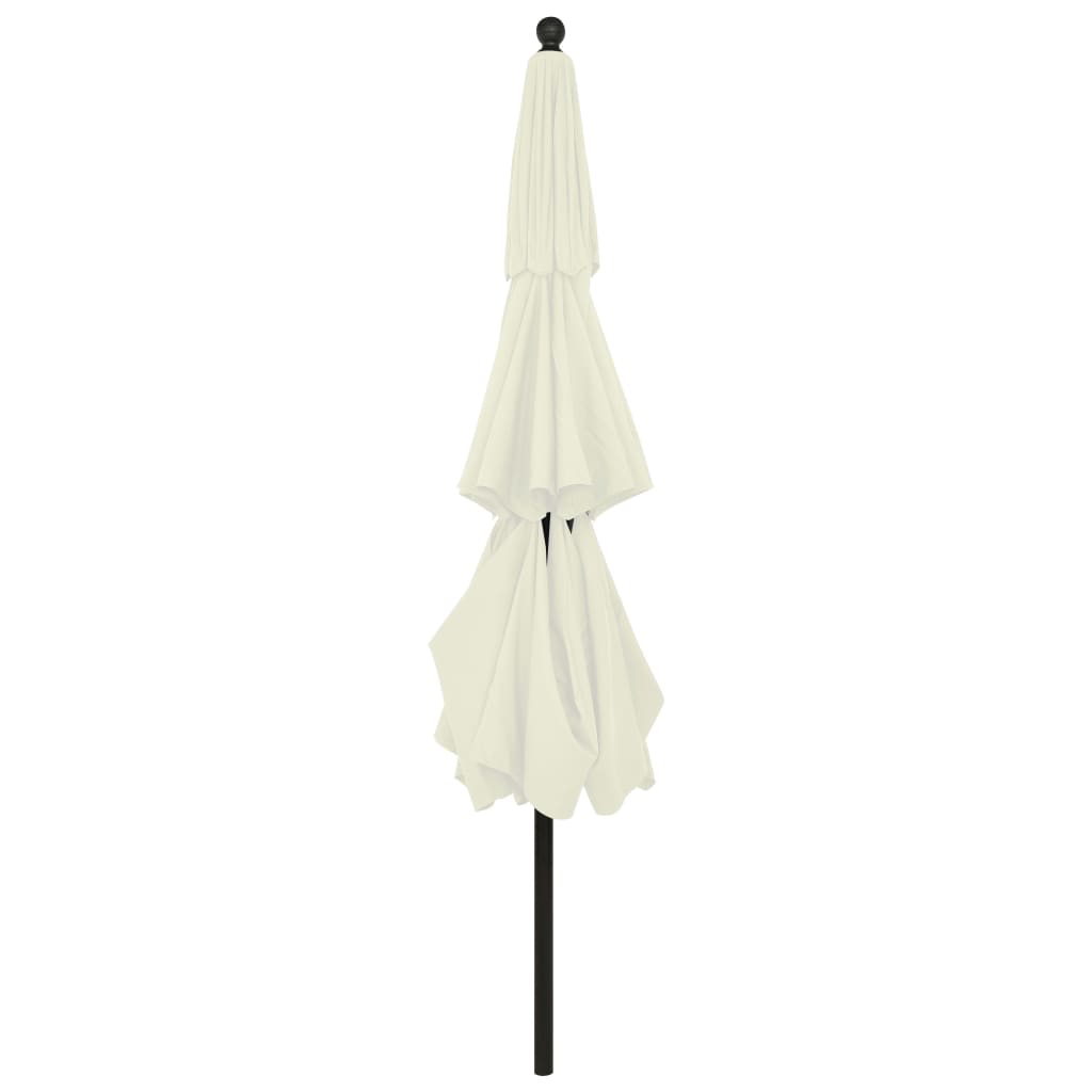 Parasol | Sand | Polyester, Powder-Coated Aluminium | Large |  Foldable
