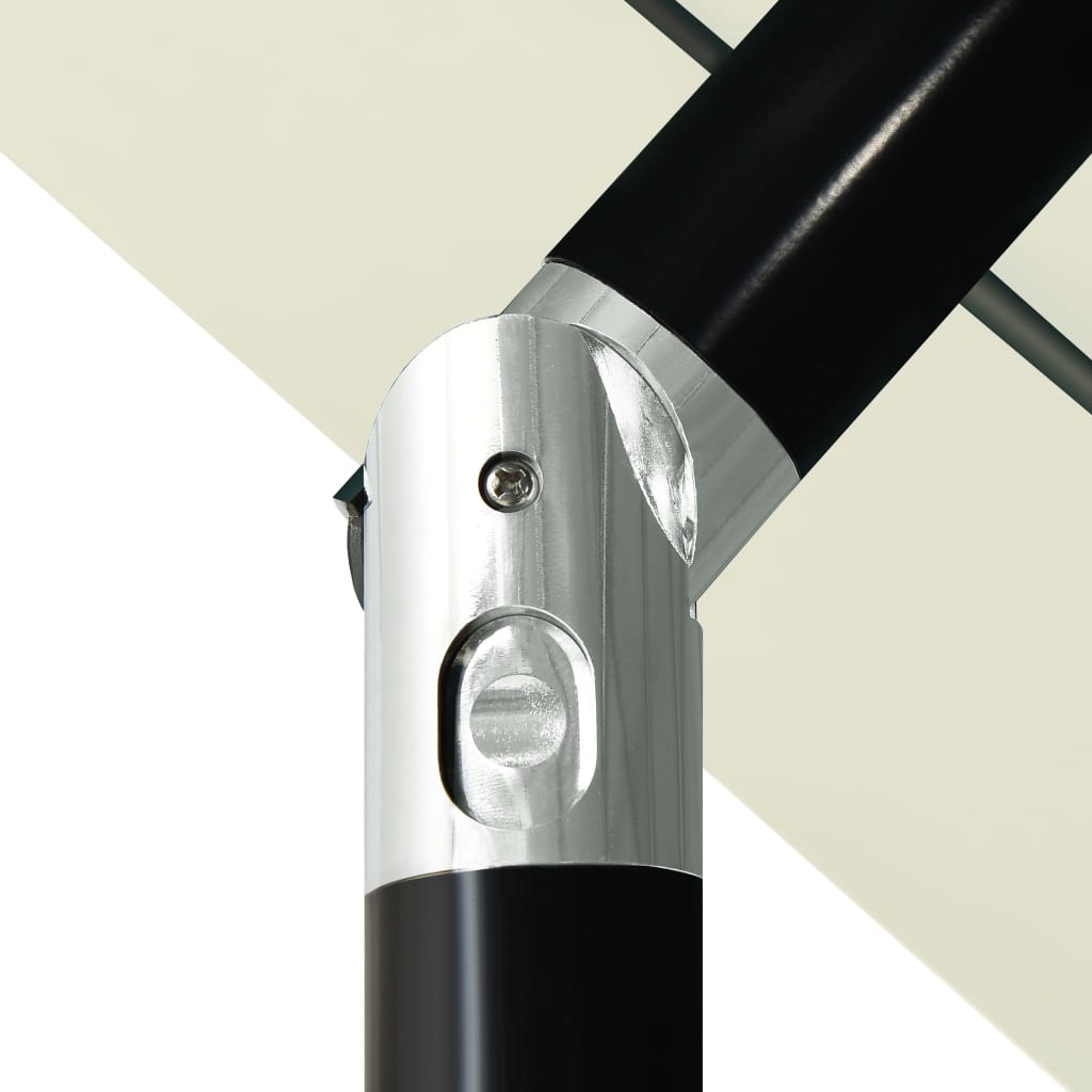 Parasol | Sand | Polyester, Powder-Coated Aluminium | Large |  Foldable