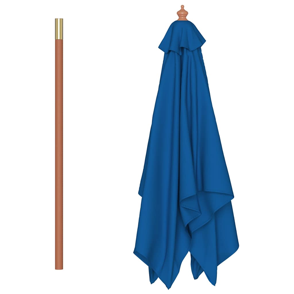 Garden Parasol | Blue | Fabric | 150x200 cm | Collapsible