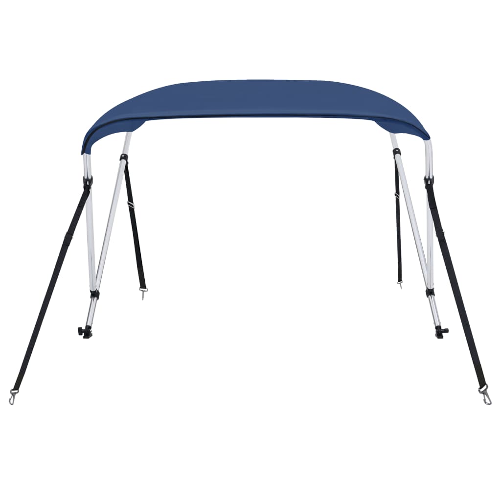 vidaXL 2 Bow Bimini Top Navy Blue 150x120x110 cm