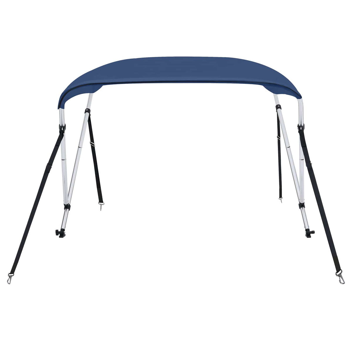 93126 vidaXL 2 Bow Bimini Top Navy Blue 150x120x110 cm