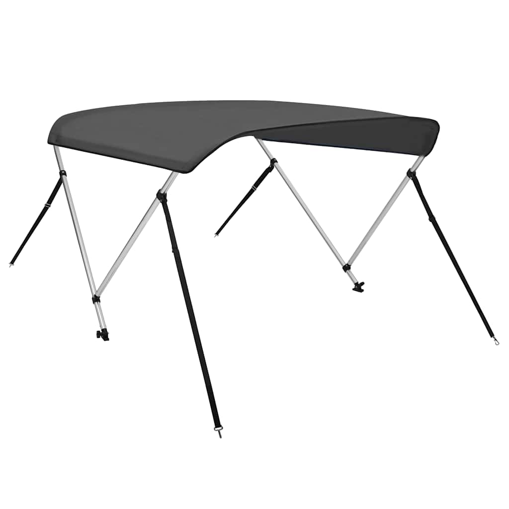 93129 vidaXL 2 Bow Bimini Top Anthracite 150x120x110 cm