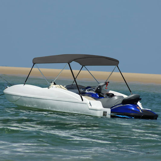 93129 vidaXL 2 Bow Bimini Top Anthracite 150x120x110 cm