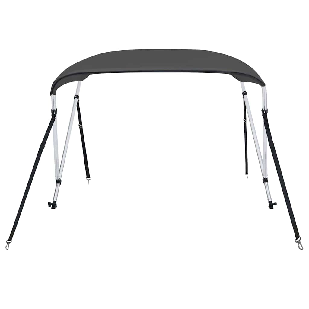 93130 vidaXL 2 Bow Bimini Top Anthracite 180x130x110 cm