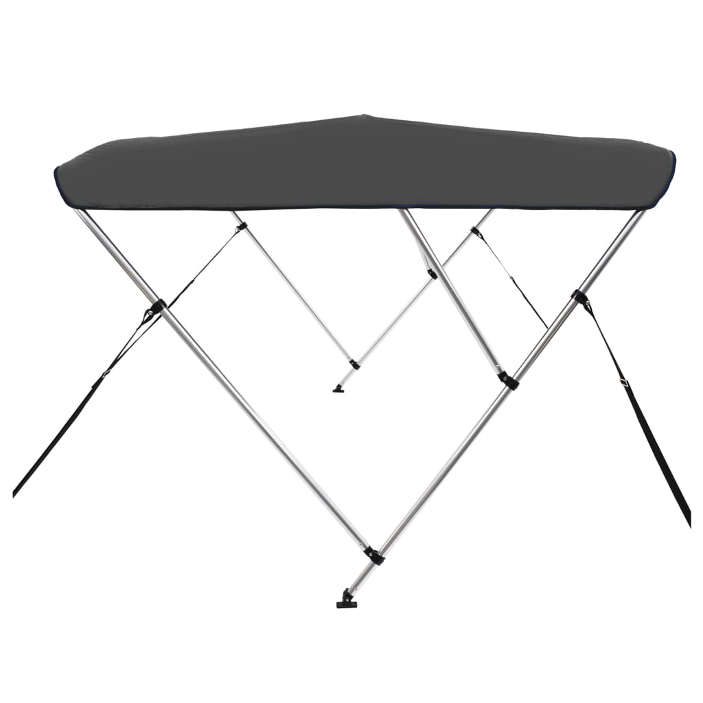 vidaXL 3 Bow Bimini Top Anthracite 183x140x137 cm