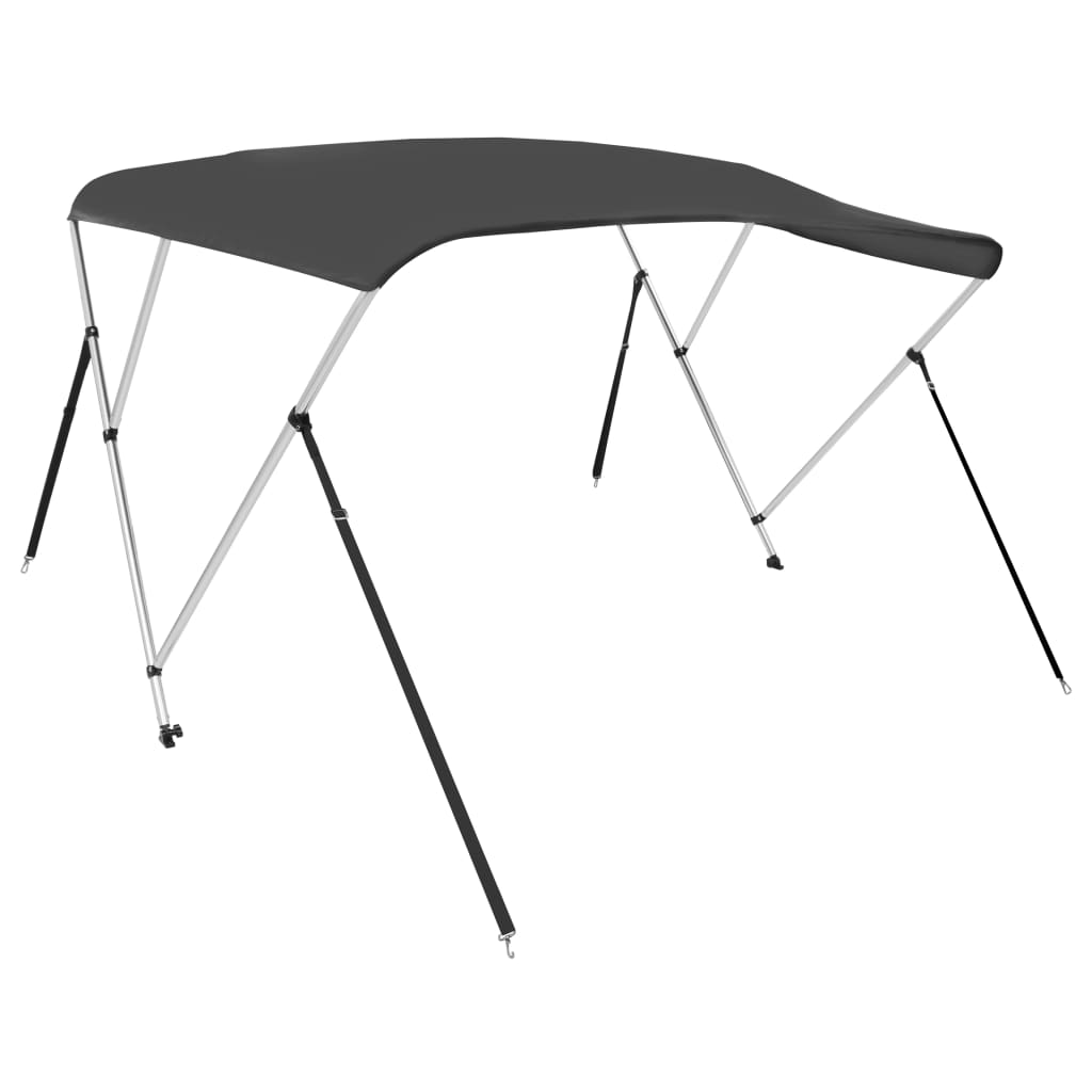 vidaXL 3 Bow Bimini Top Anthracite 183x180x137 cm