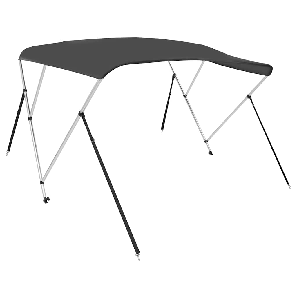 93136 vidaXL 3 Bow Bimini Top Anthracite 183x196x137 cm