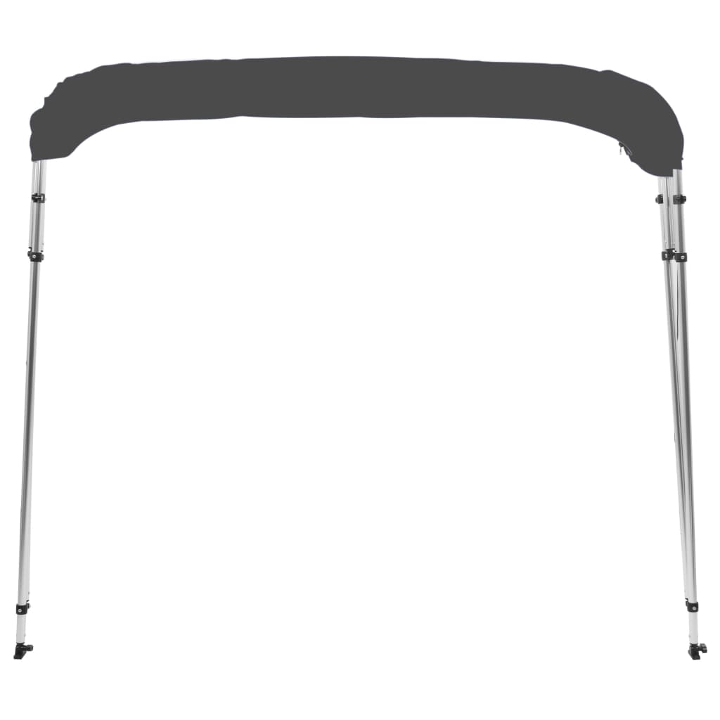 vidaXL 4 Bow Bimini Top Anthracite 243x180x137 cm