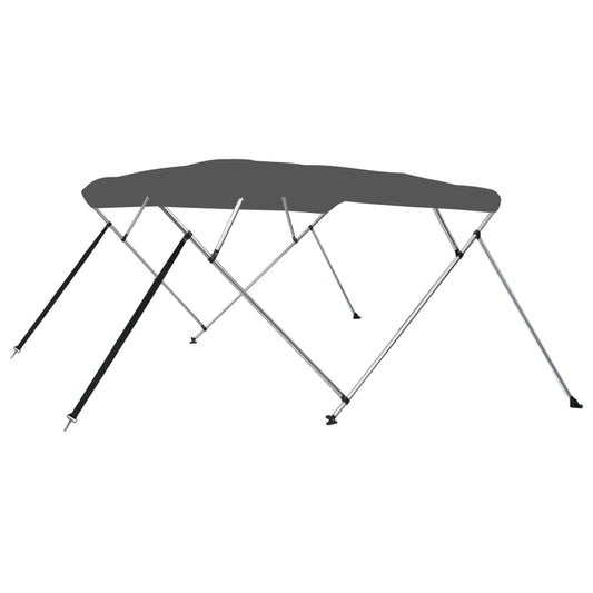 vidaXL 4 Bow Bimini Top Anthracite 243x210x137 cm