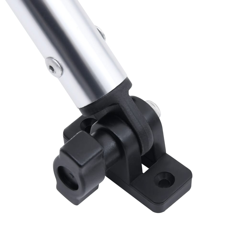 vidaXL 4 Bow Bimini Top White 243x(230-244)x137 cm