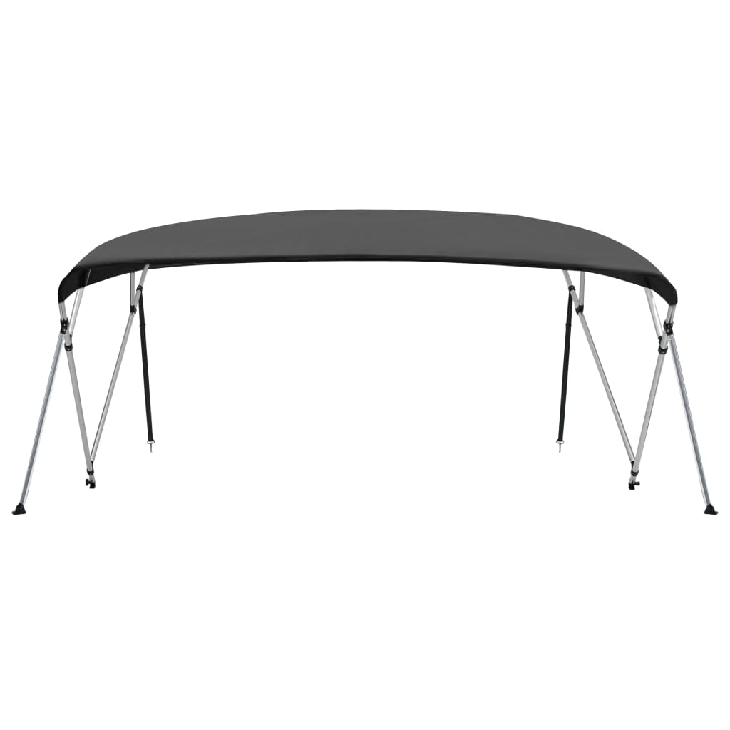 vidaXL 4 Bow Bimini Top Anthracite 243x(230-244)x137 cm