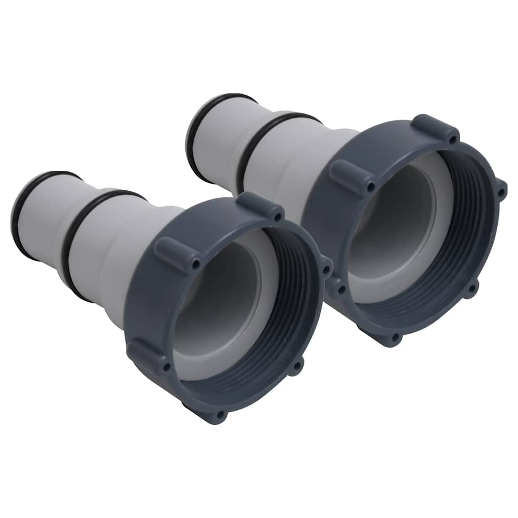 Hose Adapter | Set of 2 | Grey | Plastic | 92 mm | Durable | Hose Adapter