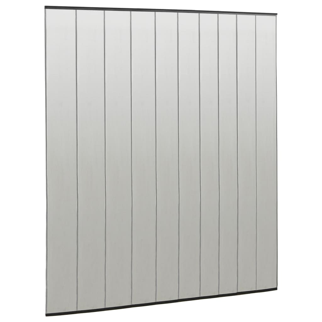 148712 vidaXL Insect Door Screen with 10-Piece Mesh Curtain Black 240x240 cm