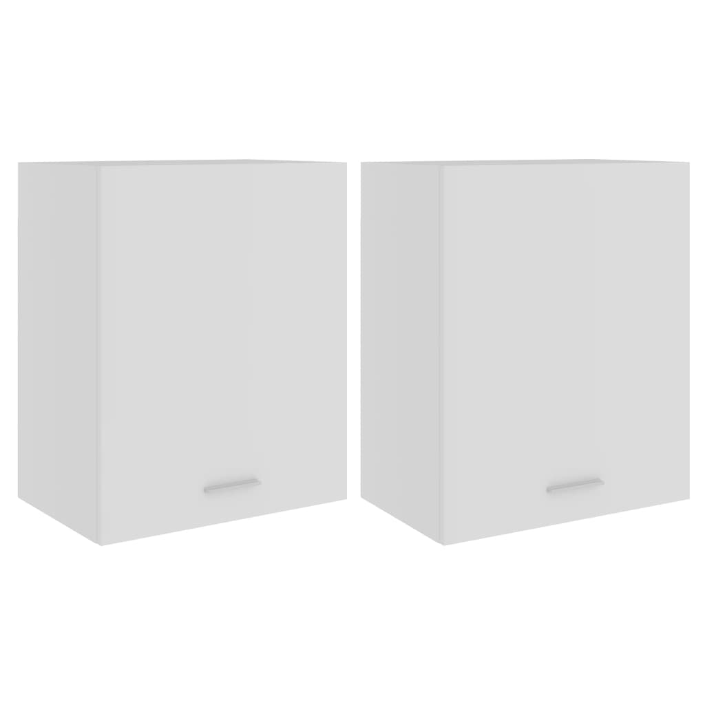 vidaXL Hanging Cabinets 2 pcs White 50x31x60 cm Engineered Wood