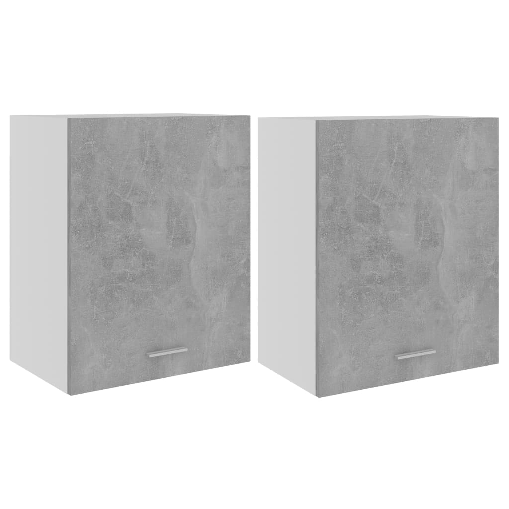 Hanging Cabinets 2 pcs "Lyon" Concrete Grey 50x31x60 cm
