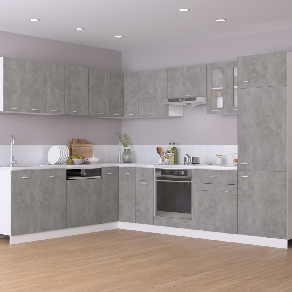 Hanging Cabinets 2 pcs "Lyon" Concrete Grey 50x31x60 cm