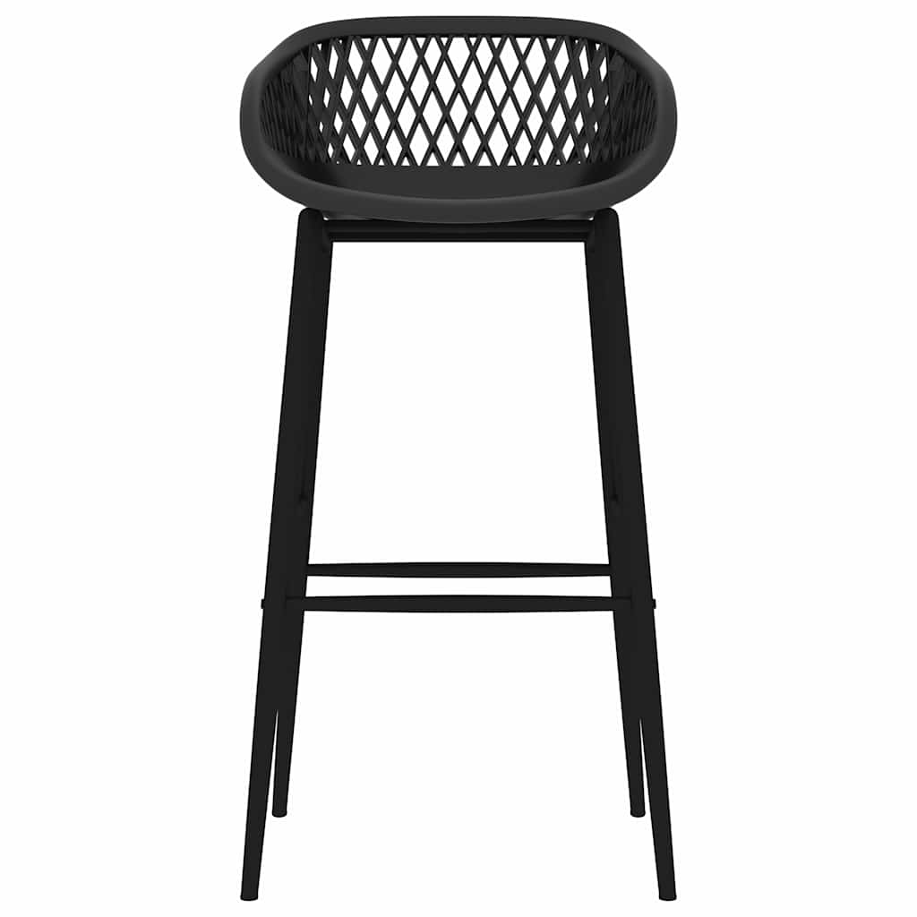 5 Piece Bar Set White and Black