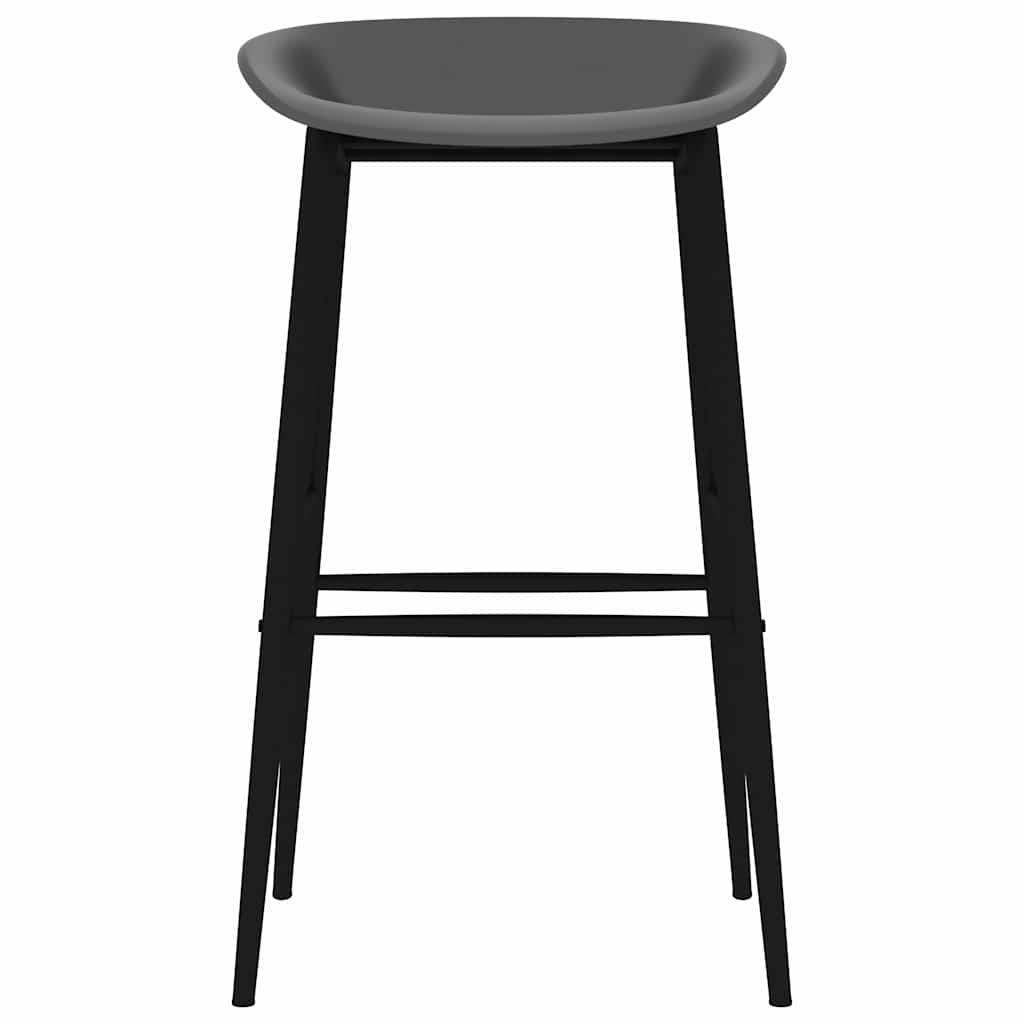 7 Piece Bar Set White and Grey