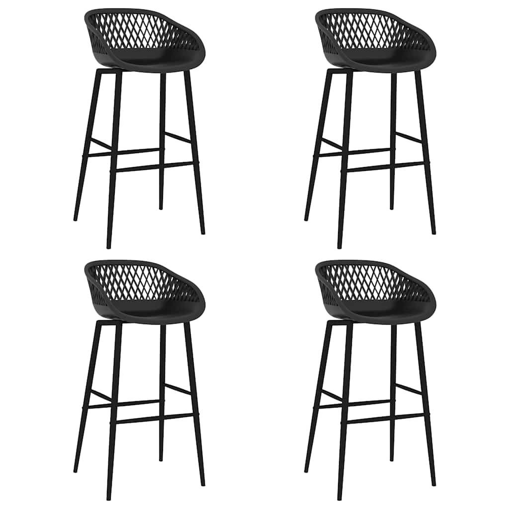 Bar Set | Black | MDF, Metal, PP | Standard | Ergonomic | Bar Set