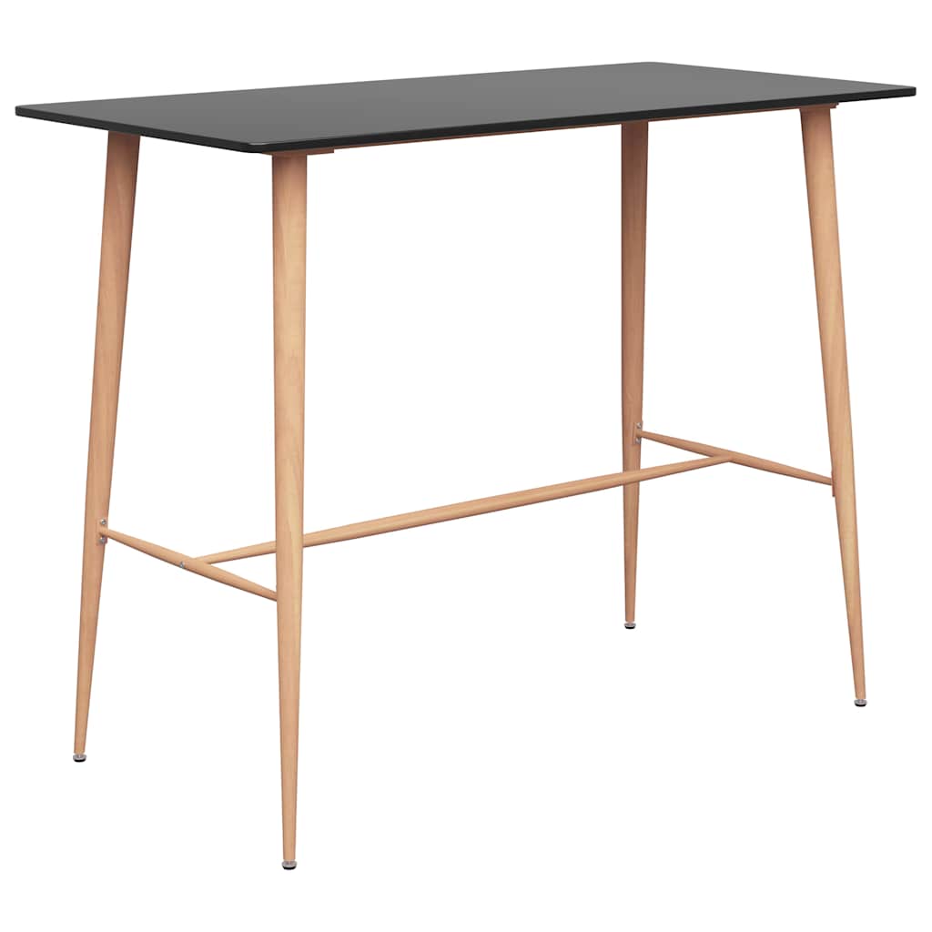 Bar Set | Black | MDF, Metal, PP | Ergonomic | Bar Set | Rectangular