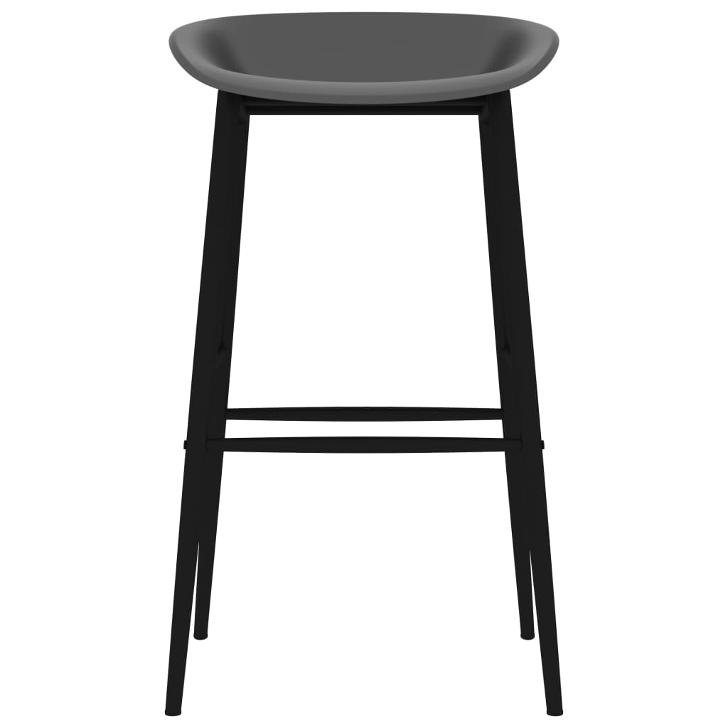 5 Piece Bar Set Black and Grey