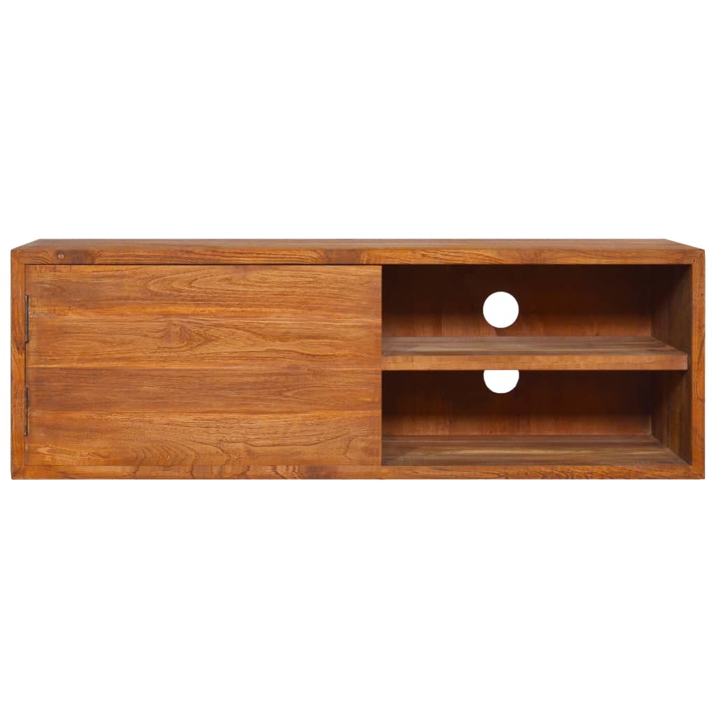 vidaXL Wall-mounted TV Cabinet 180x30x30 cm Solid Teak Wood