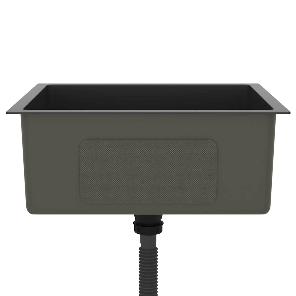 Handmade Kitchen Sink Black Stainless Steel