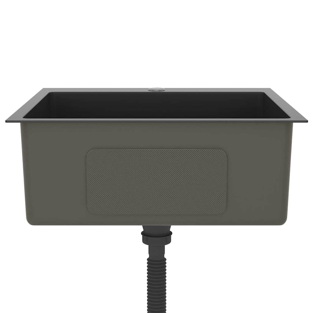 Handmade Kitchen Sink Black Stainless Steel