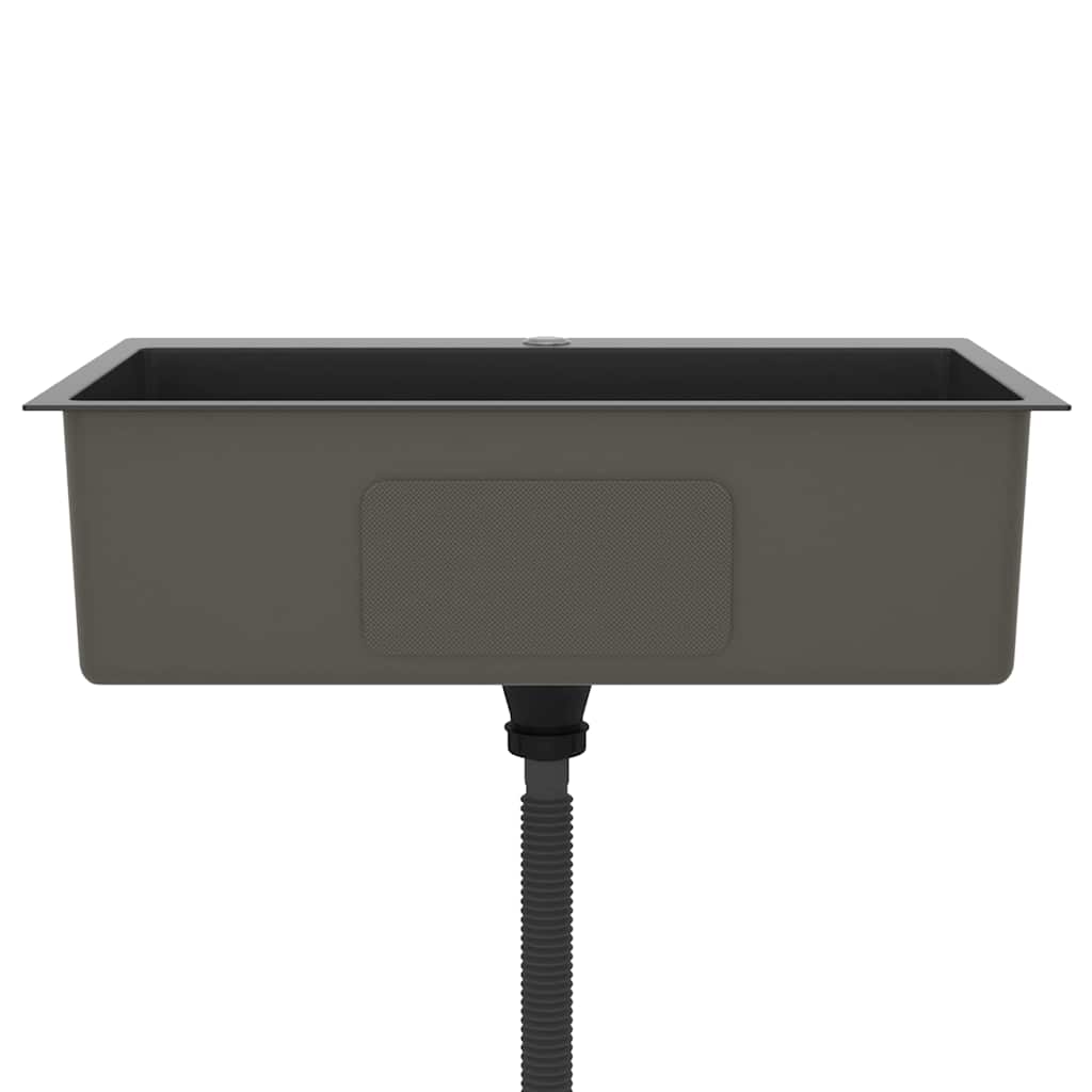 Handmade Kitchen Sink Black Stainless Steel