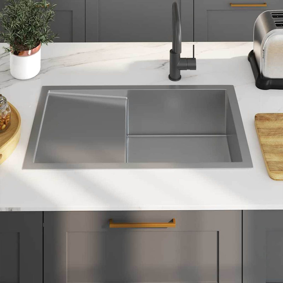 Handmade Kitchen Sink Stainless Steel