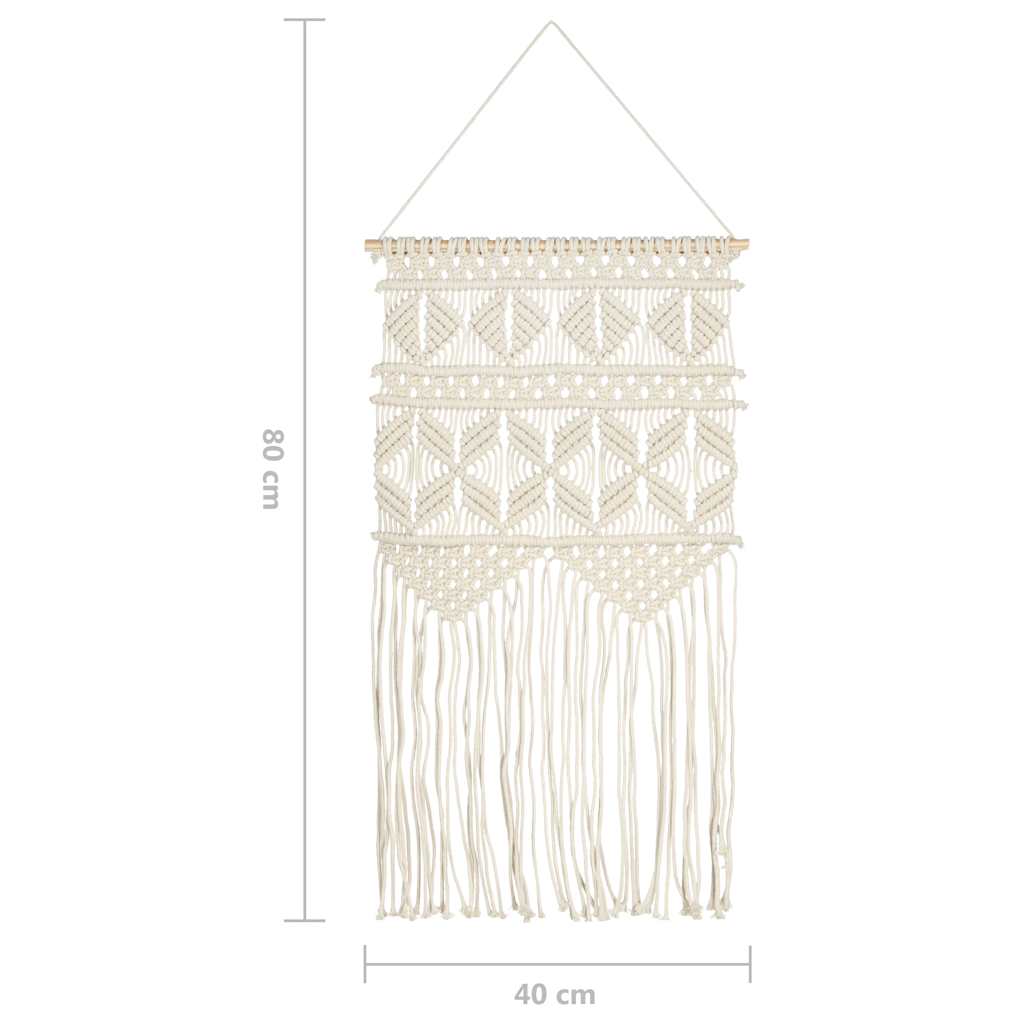 Macrame Wall Hanger 40x80 cm Cotton