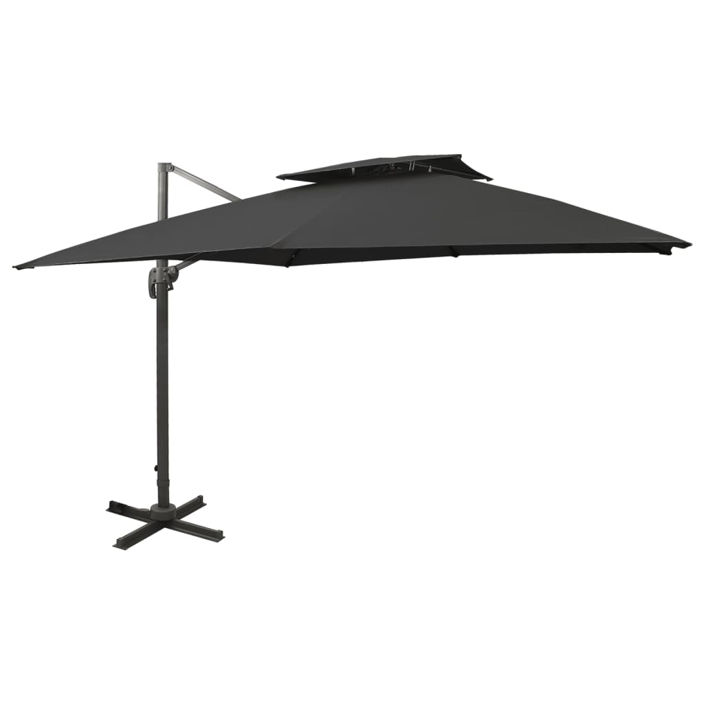 Cantilever Garden Parasol | Black | Fabric with PA coating