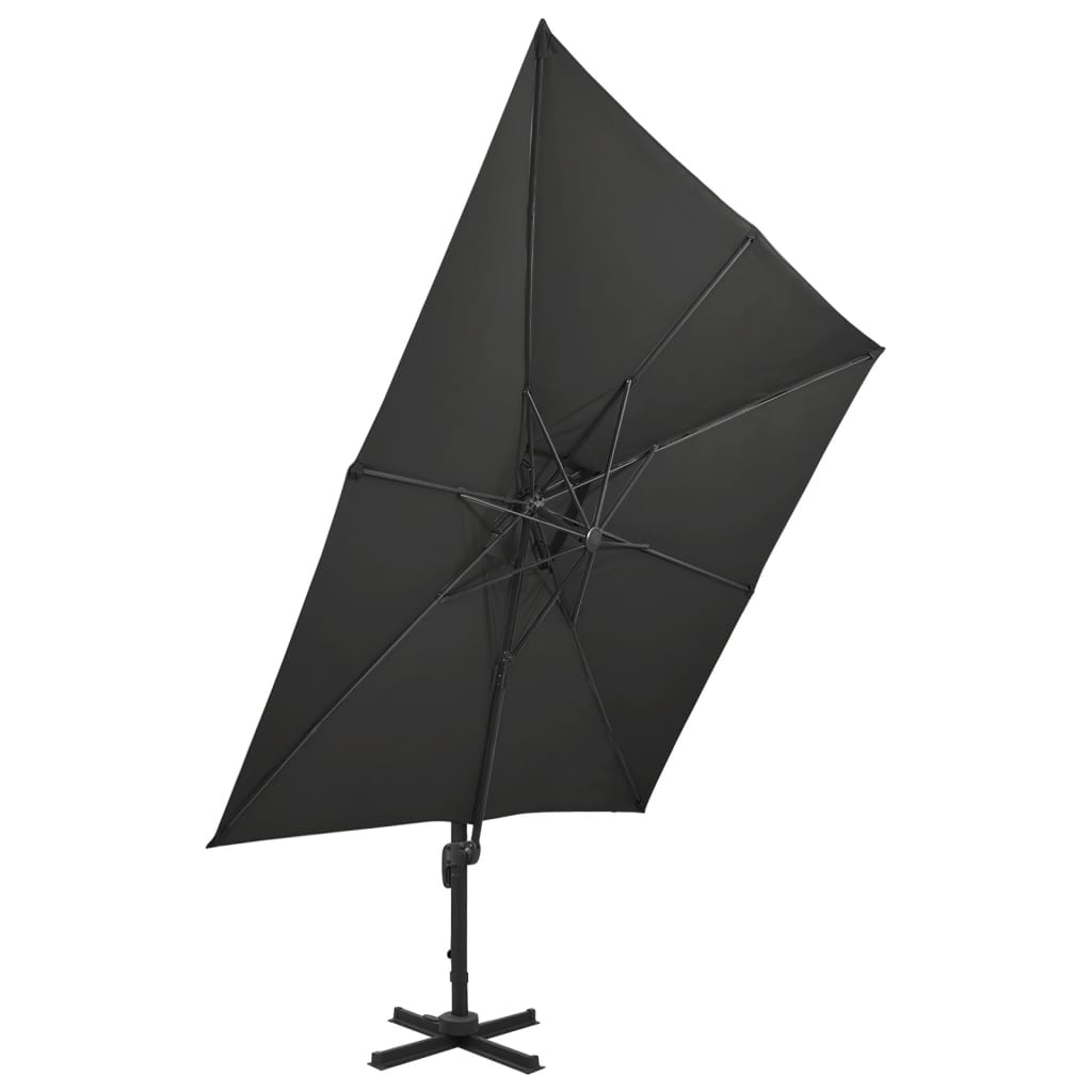 Cantilever Garden Parasol | Black | Fabric with PA coating
