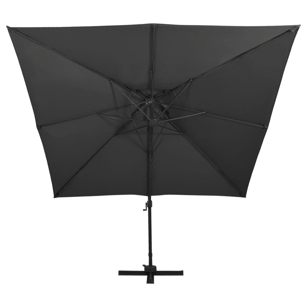 Cantilever Garden Parasol | Black | Fabric with PA coating