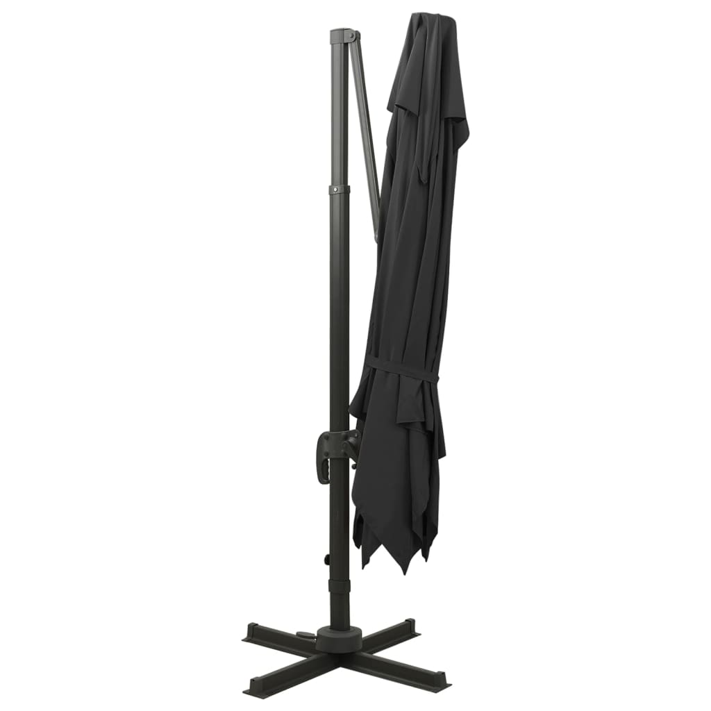Cantilever Garden Parasol | Black | Fabric with PA coating