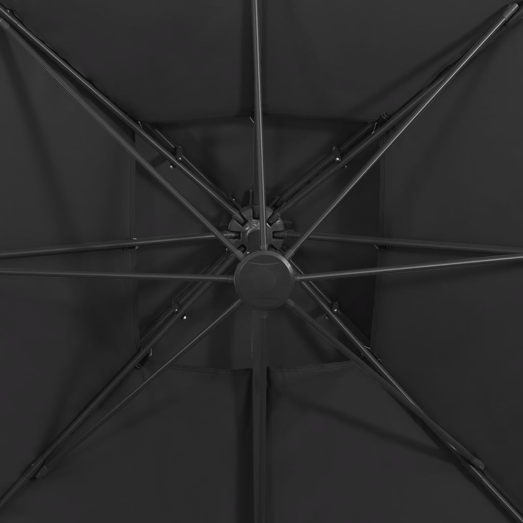 Cantilever Garden Parasol | Black | Fabric with PA coating