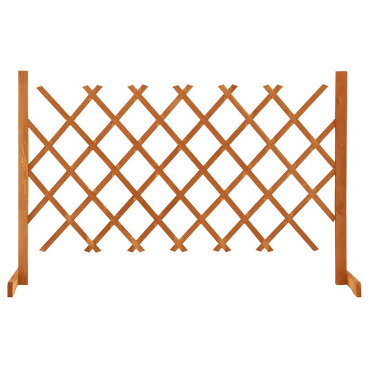 vidaXL Garden Trellis Fence Orange 120x90 cm Solid Firwood